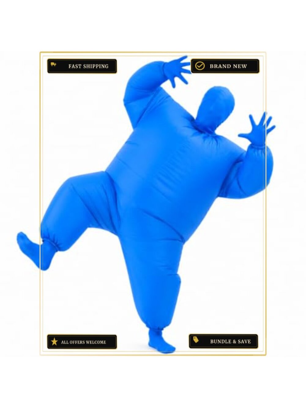 Inflatable Masquerade Costume Adult Funny Blow Up Suit Halloween Party